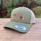 Patriotic Bigfoot Snapback Trucker Hat
