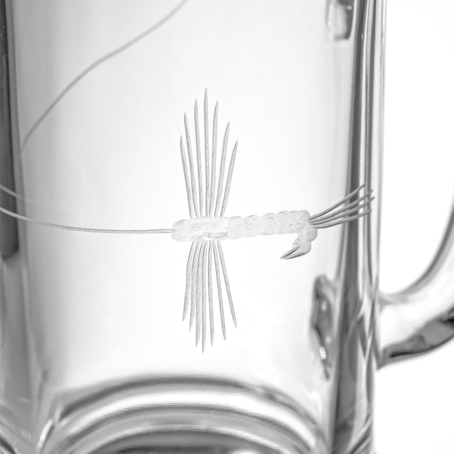 Fly Fishing 16 oz Beer Mug