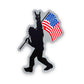 Bigfoot USA Flag Sticker