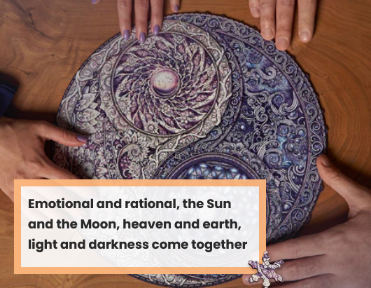 Mandala Overarching Opposites Wooden Jigsaw Puzzle