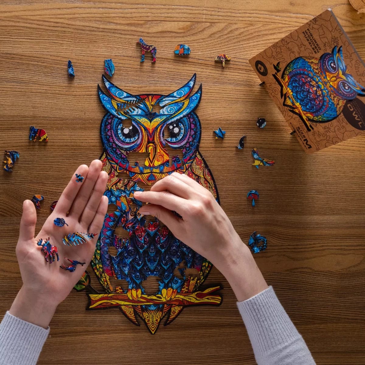Charming Owl Wooden Jigsaw Puzzle