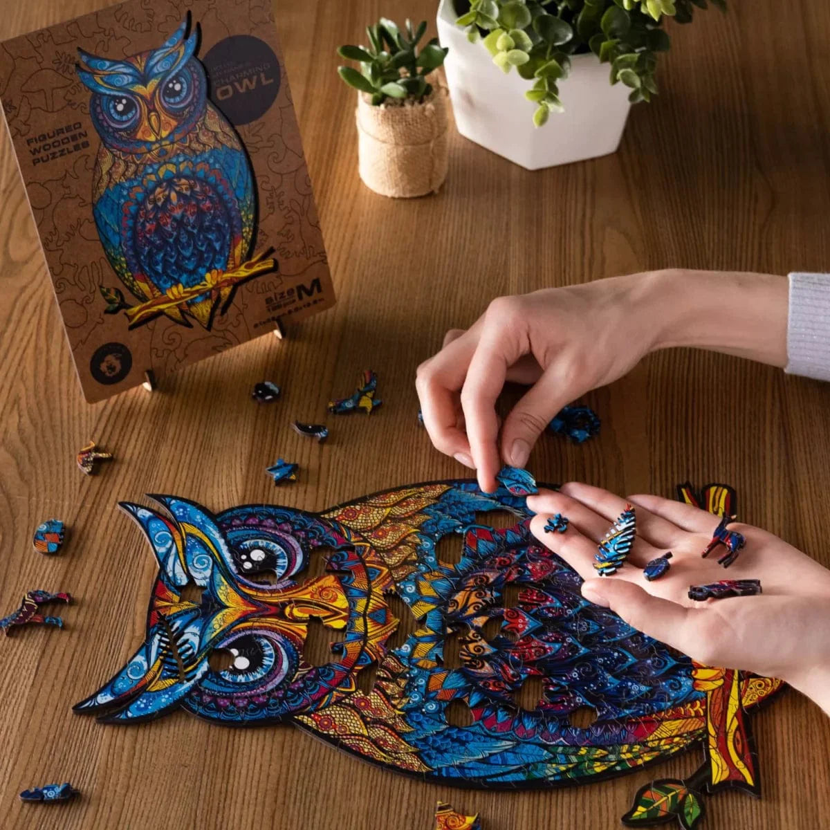 Charming Owl Wooden Jigsaw Puzzle