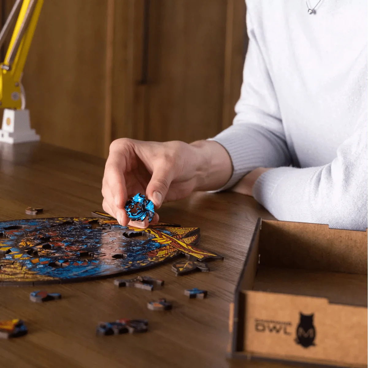 Charming Owl Wooden Jigsaw Puzzle