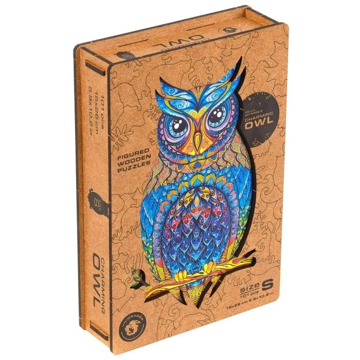 Charming Owl Wooden Jigsaw Puzzle