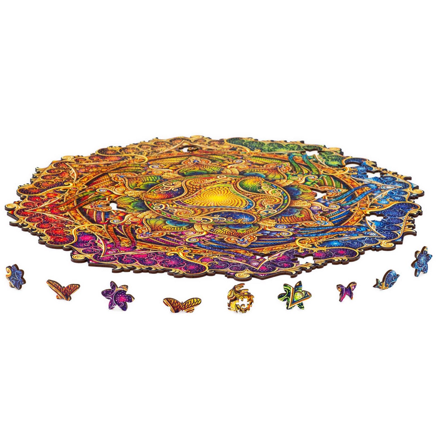 Mandala Inexhaustible Abundance Wooden Jigsaw Puzzle