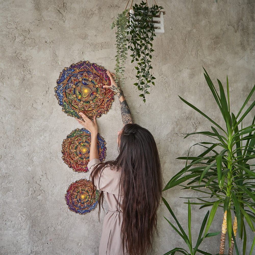 Mandala Inexhaustible Abundance Wooden Jigsaw Puzzle