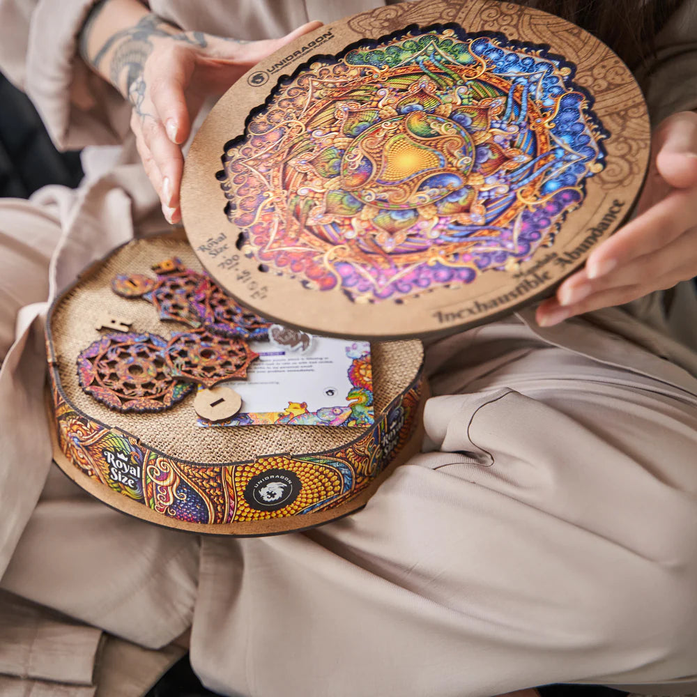Mandala Inexhaustible Abundance Wooden Jigsaw Puzzle