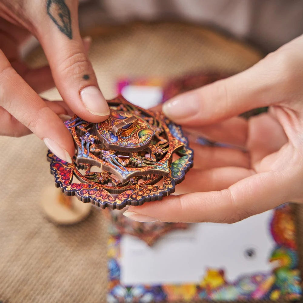 Mandala Inexhaustible Abundance Wooden Jigsaw Puzzle