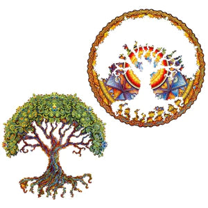 Mandala Tree of Life Wooden Jigsaw Puzzle