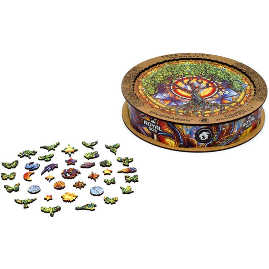 Mandala Tree of Life Wooden Jigsaw Puzzle