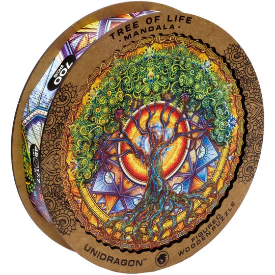 Mandala Tree of Life Wooden Jigsaw Puzzle