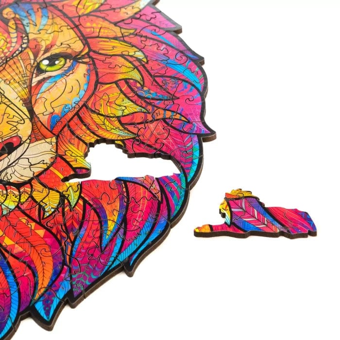 Mysterious Lion Wooden Jigsaw Puzzle