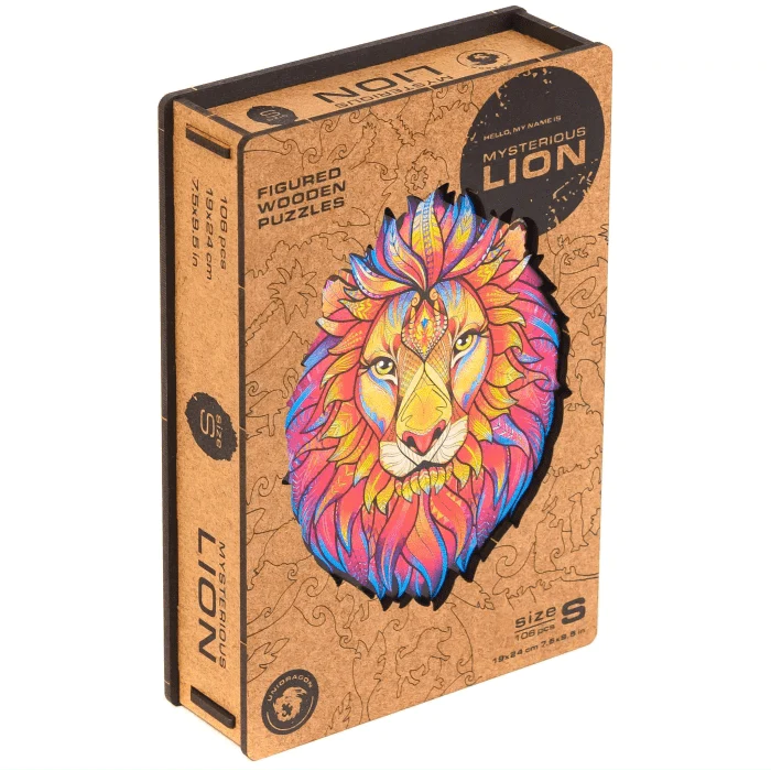 Mysterious Lion Wooden Jigsaw Puzzle