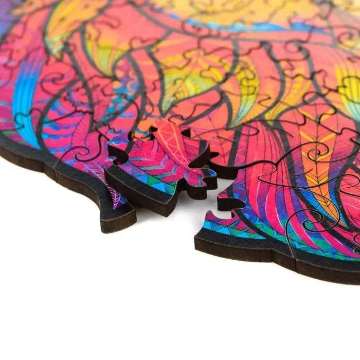 Mysterious Lion Wooden Jigsaw Puzzle