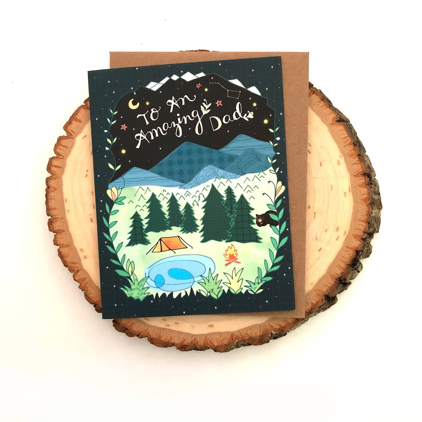 Dad Camping Father's Day Card