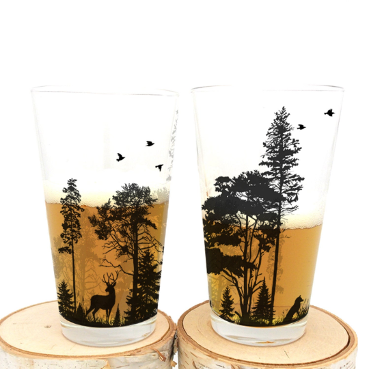 Forest Animals Pint Glass