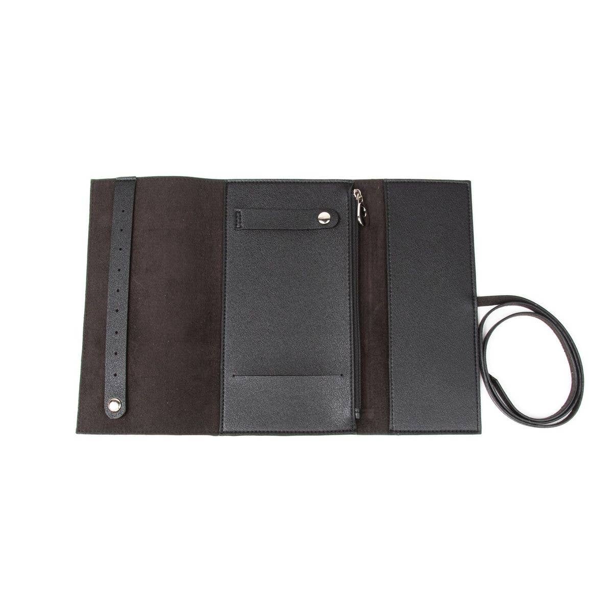 Abby Travel Jewelry Roll (Black)