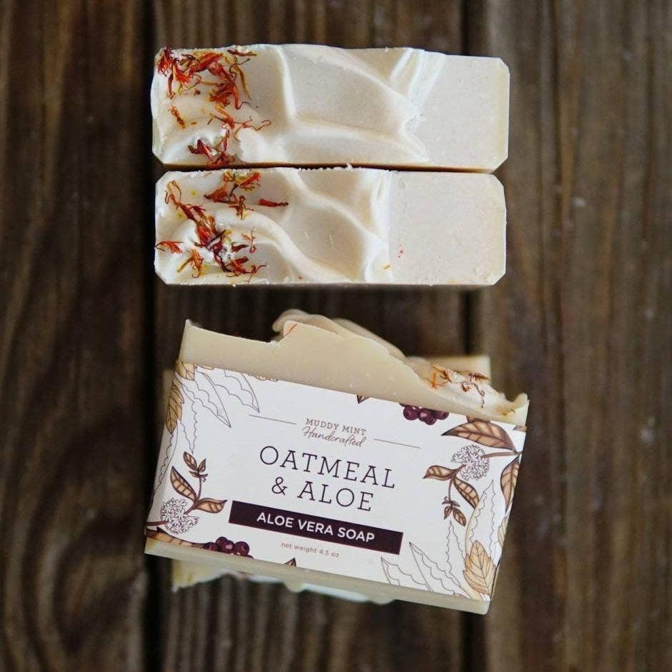 Oatmeal & Aloe Soap with Avocado Butter (unscented)
