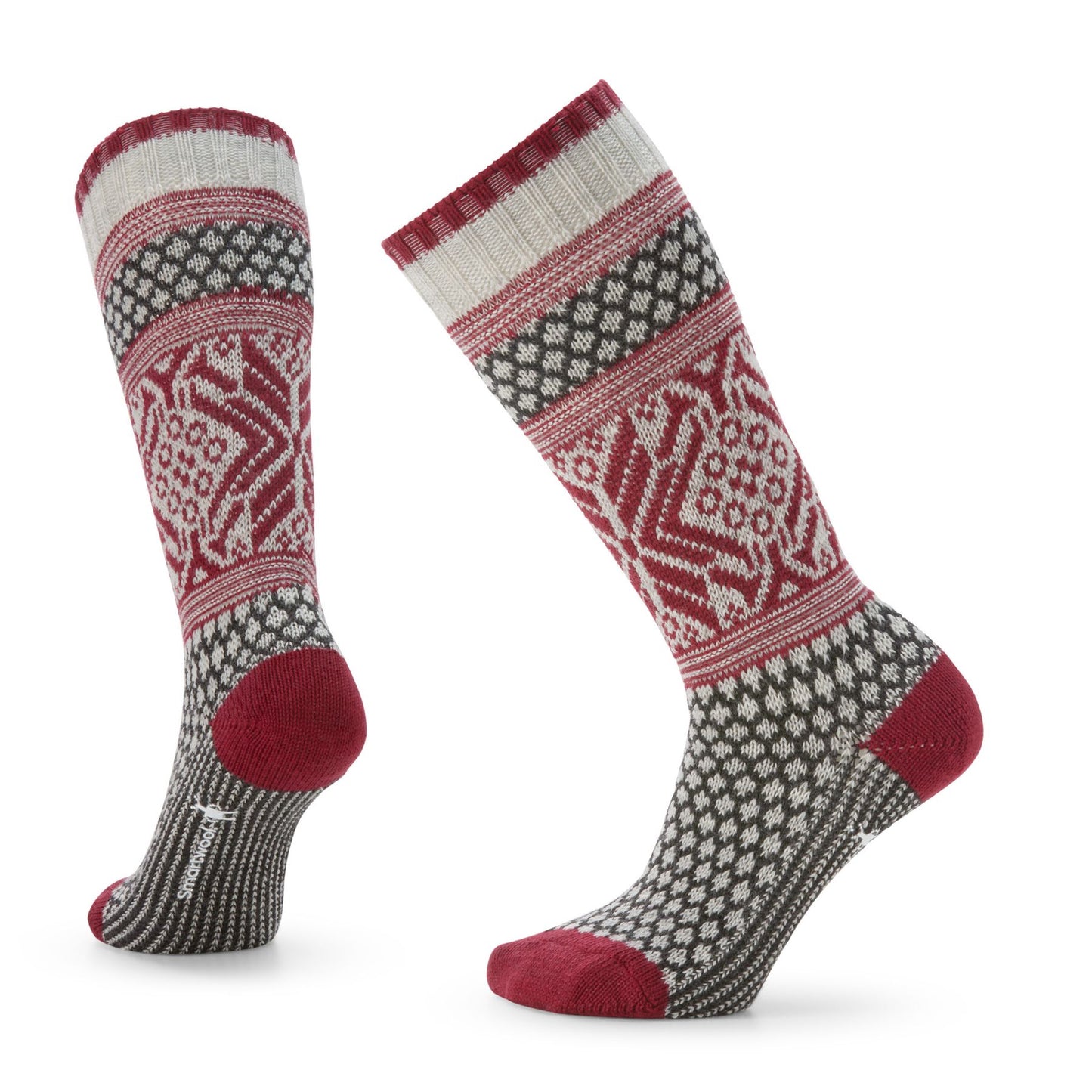 Smartwool Everyday Popcorn Snowflake Pattern Full Cushion Crew Socks
