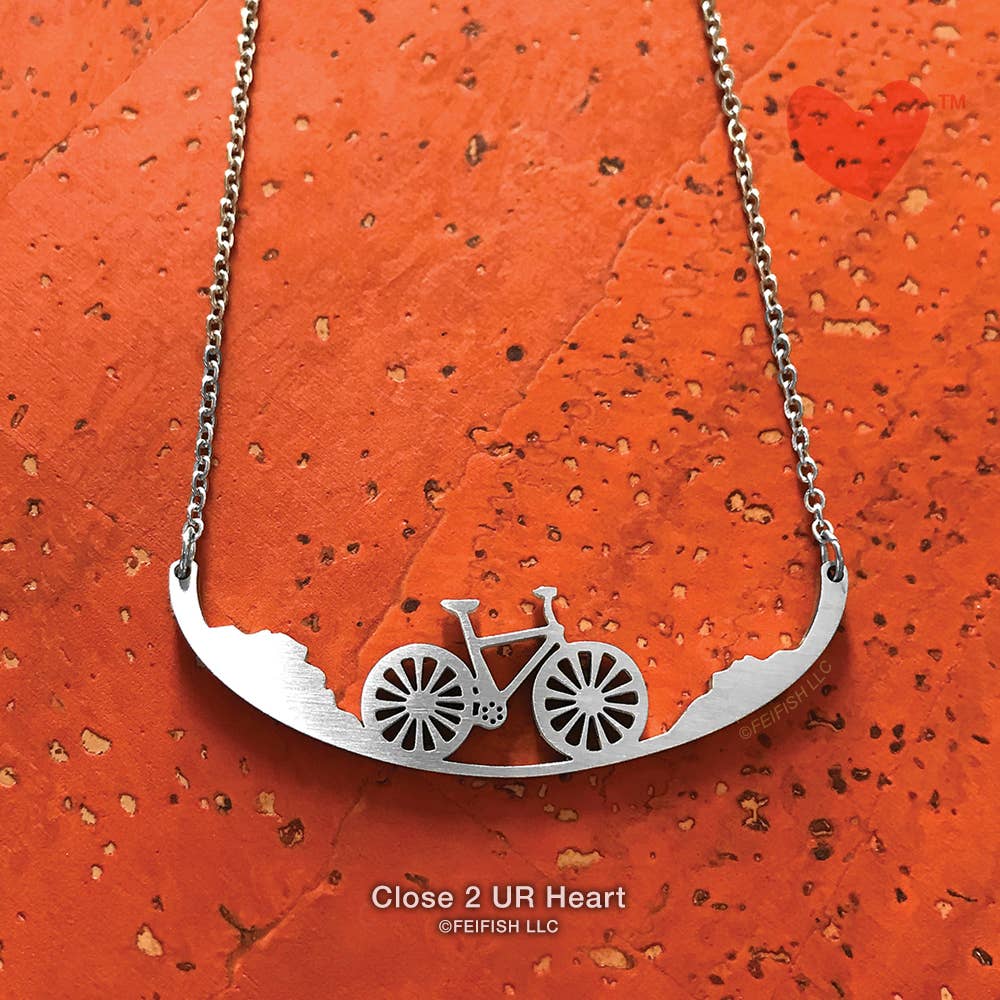 Bicycle Stainless Steel Necklace