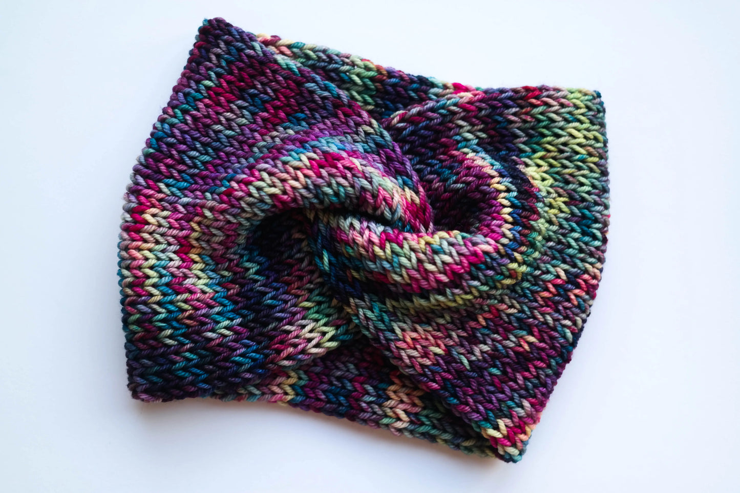 Luxury Wool Twist Front Ear Warmer Headband