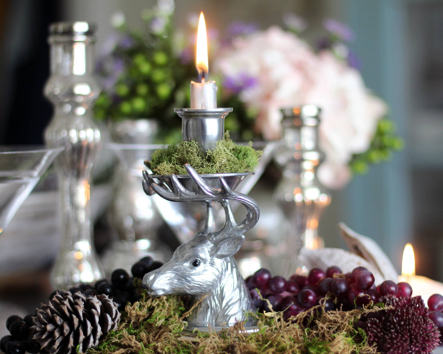 Antler Taper Candle Holders