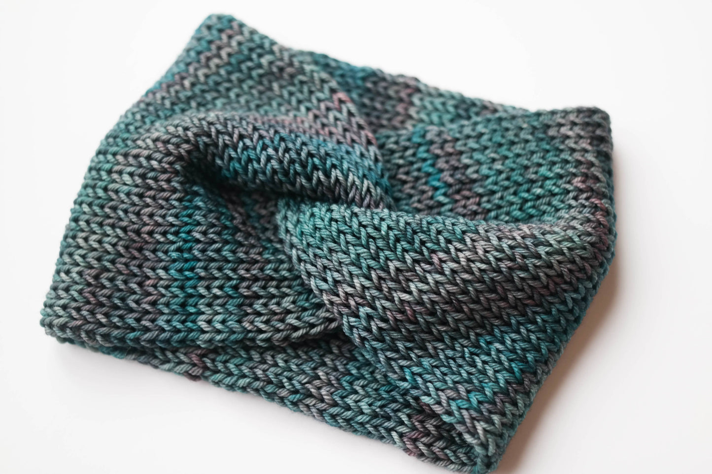 Luxury Wool Twist Front Ear Warmer Headband