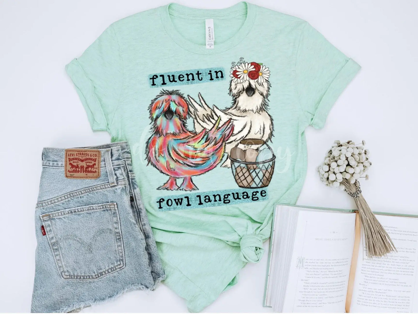 Fluent in Fowl Language Graphic Tee
