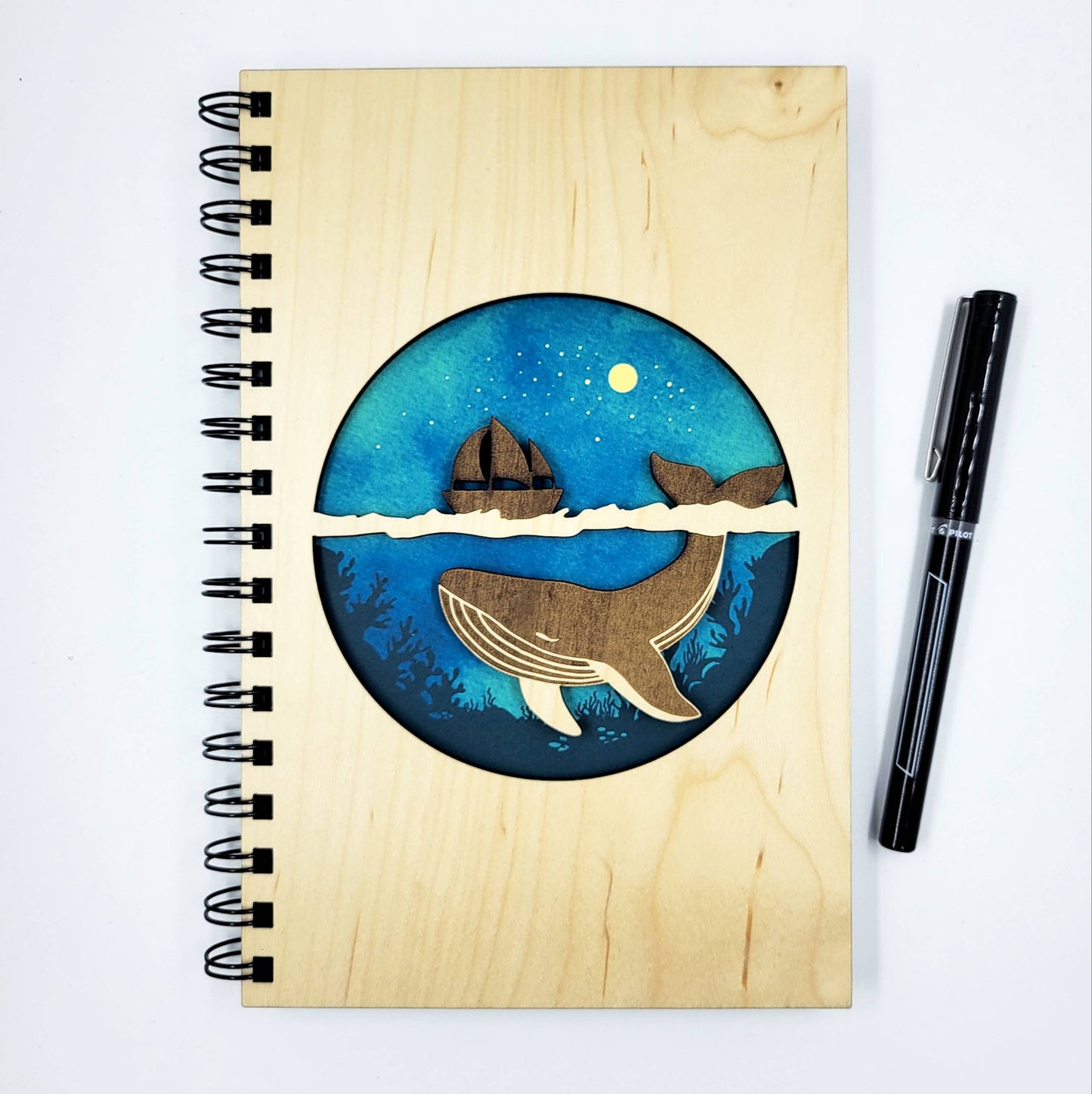 Sea Voyage Wood Journal