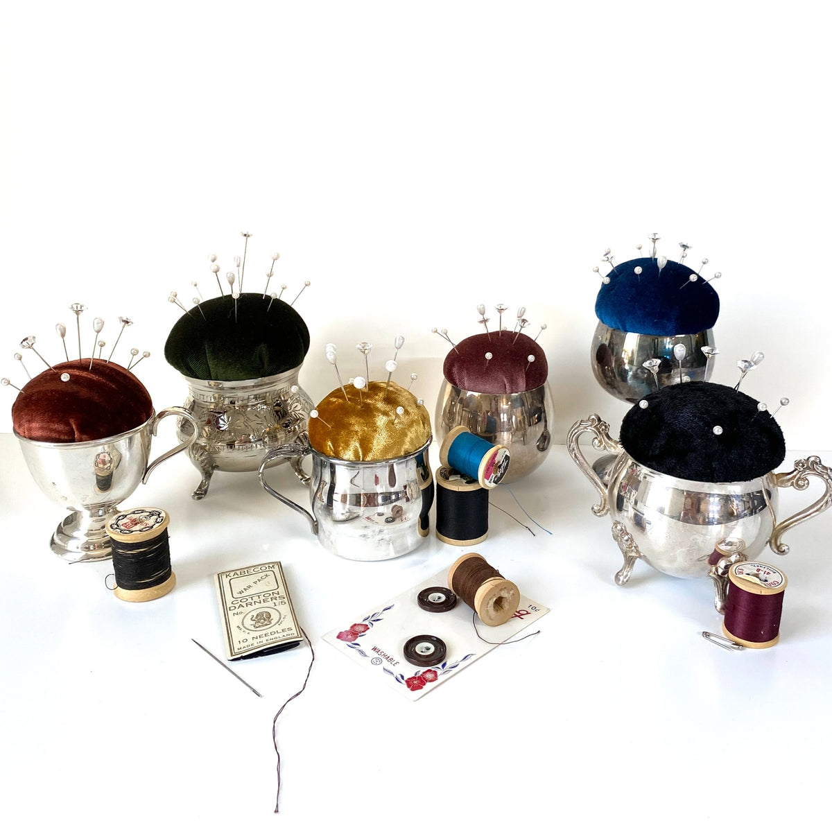 Vintage Velvet Pincushions