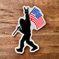 Bigfoot USA Flag Sticker