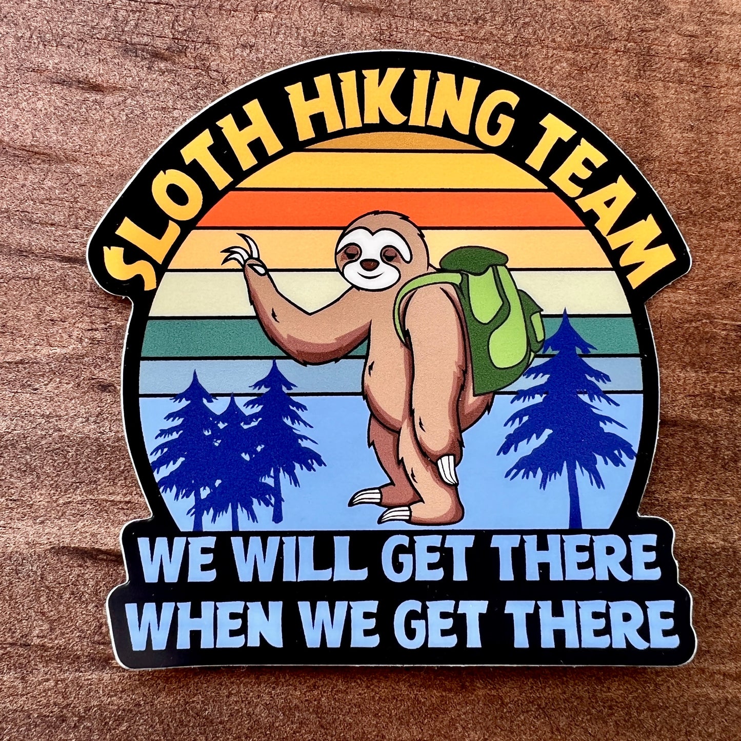 Sloth Hiking Team Sticker