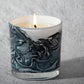 White Sage & Lily 14 oz. Swirl Glass Candle