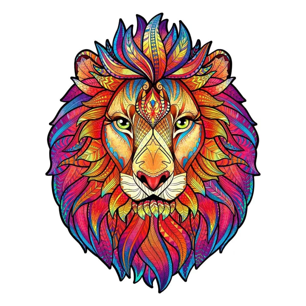 Mysterious Lion Wooden Jigsaw Puzzle