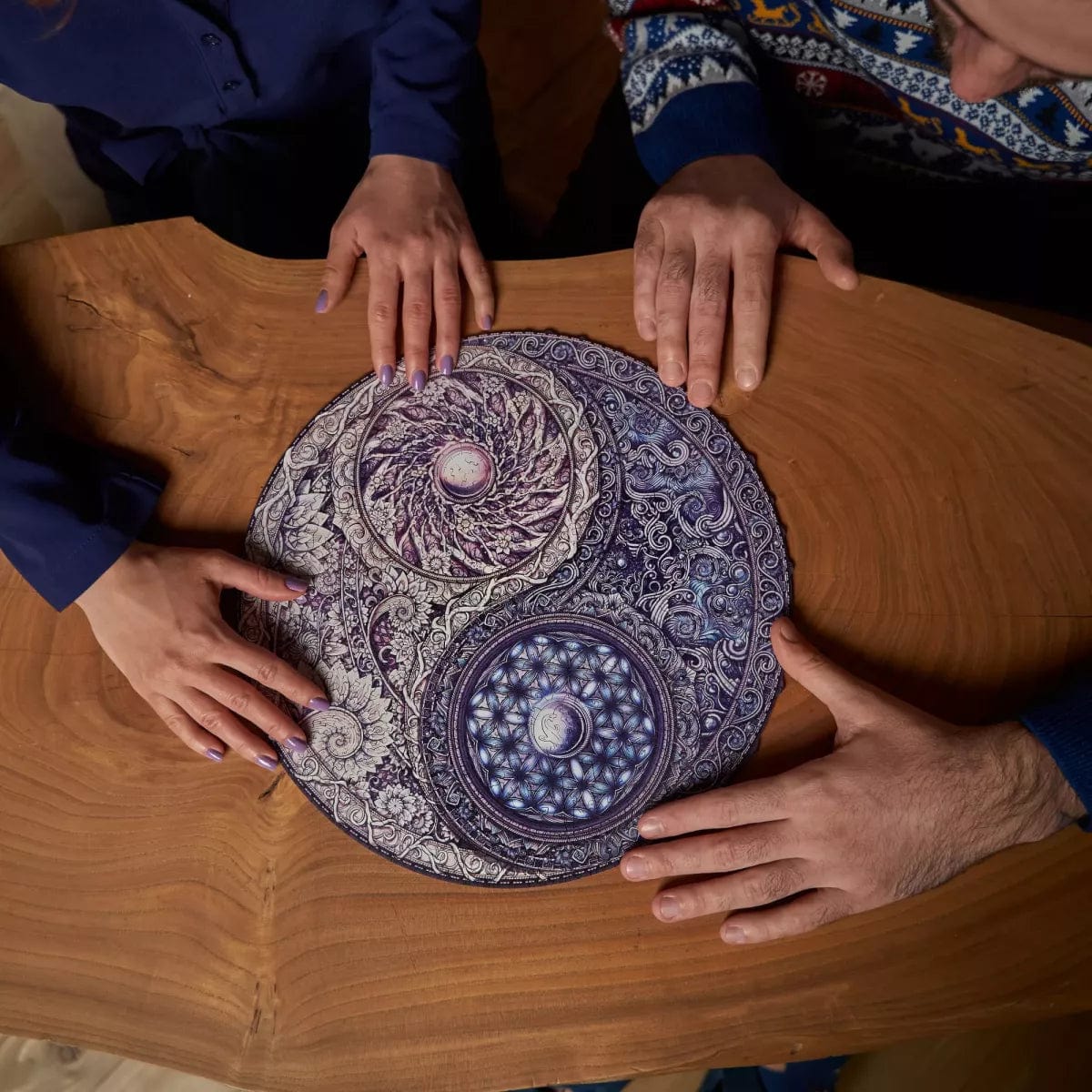 Mandala Overarching Opposites Wooden Jigsaw Puzzle