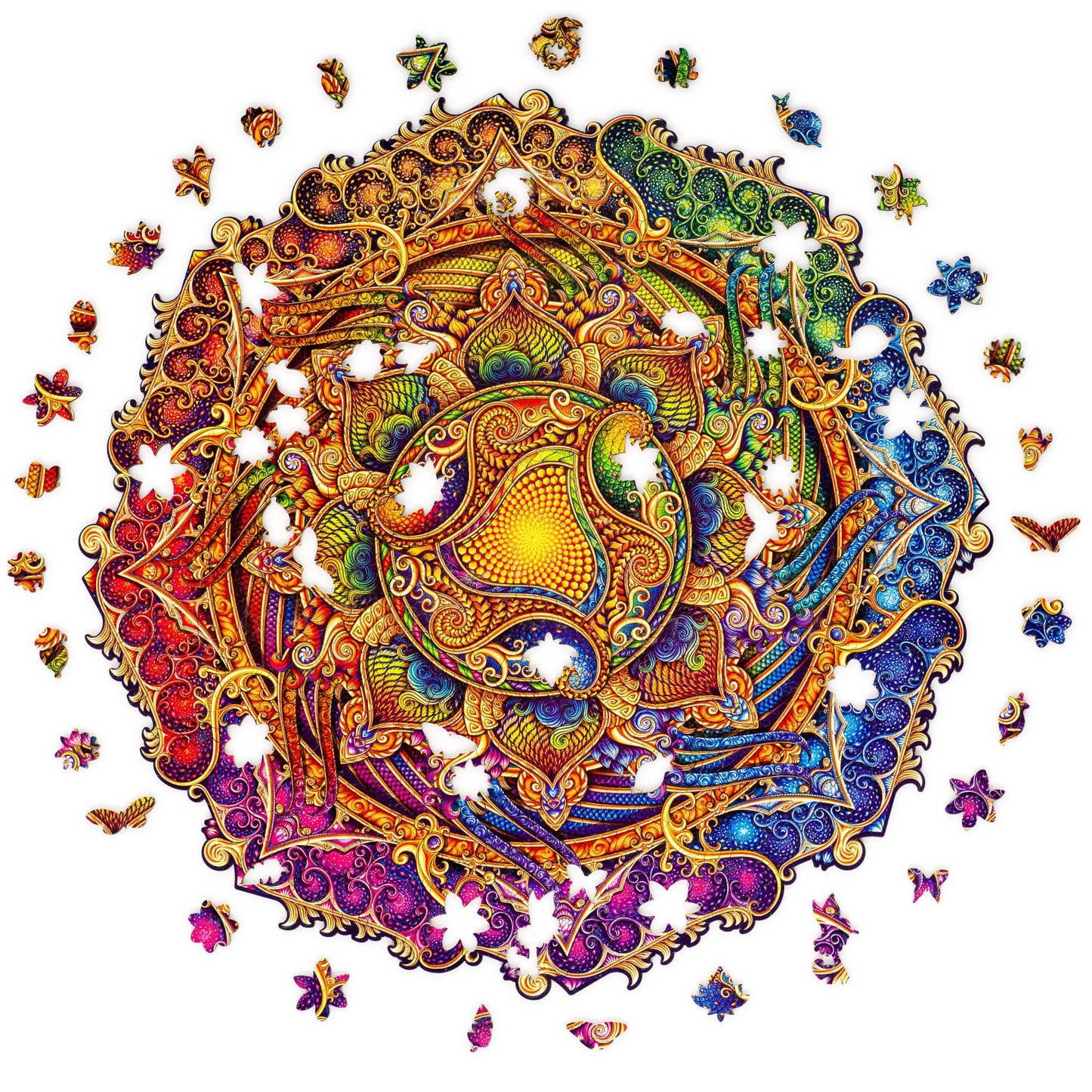 Mandala Inexhaustible Abundance Wooden Jigsaw Puzzle
