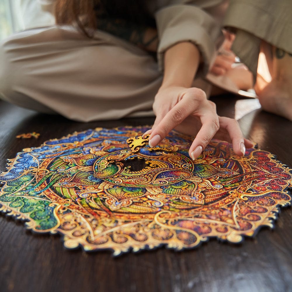 Mandala Inexhaustible Abundance Wooden Jigsaw Puzzle