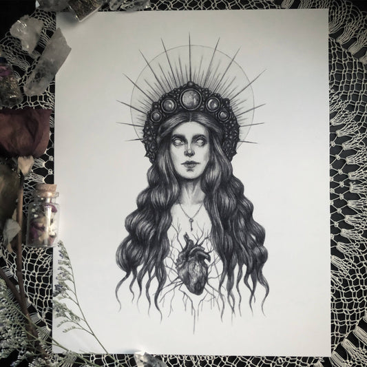 Hecate Greek Goddess of Witchcraft Fine Art Print