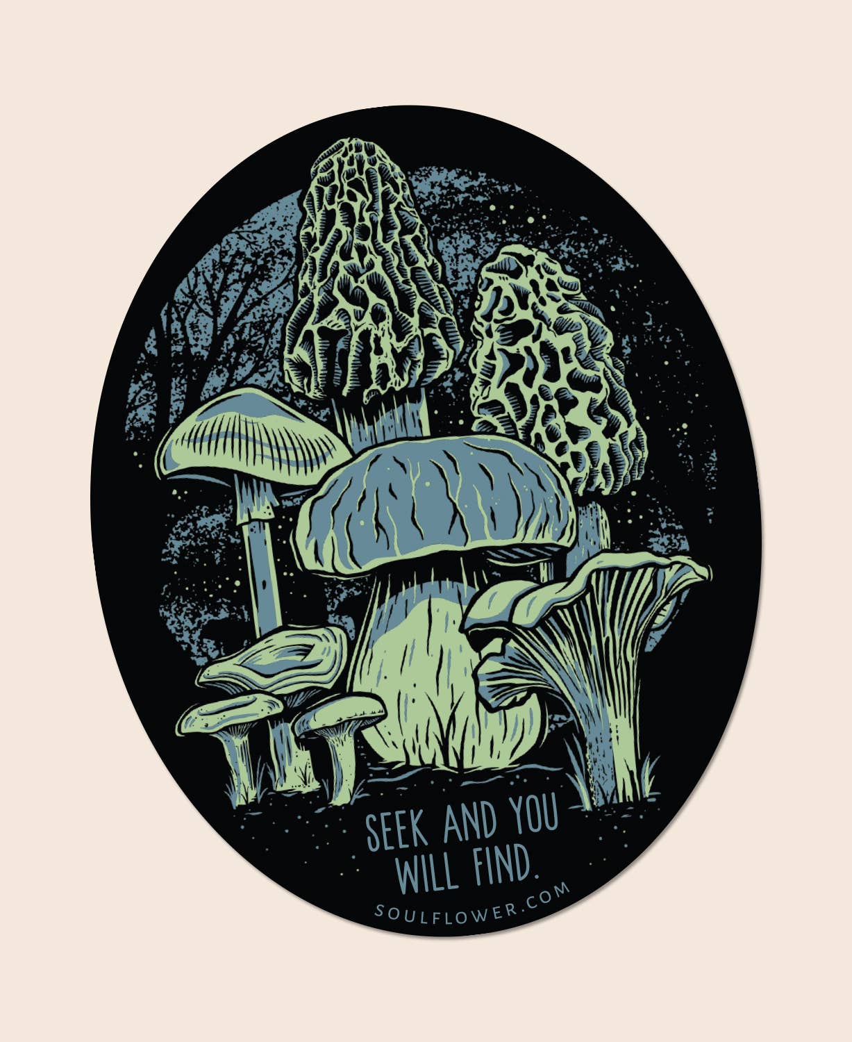 Mushroom Forager Sticker