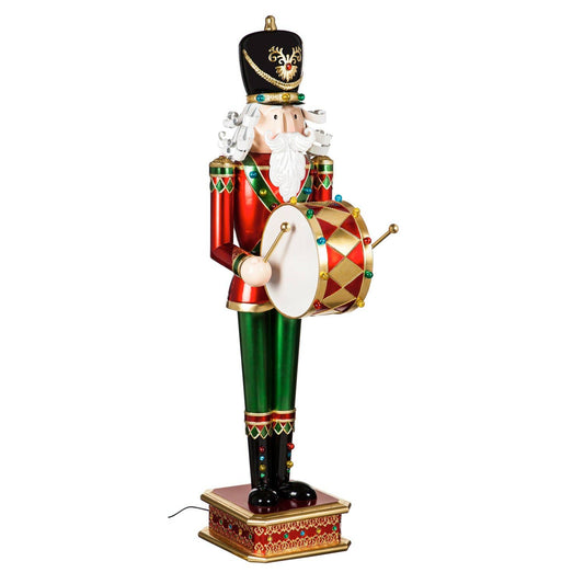 52" Nutcracker with Moving Hands and LED Lights