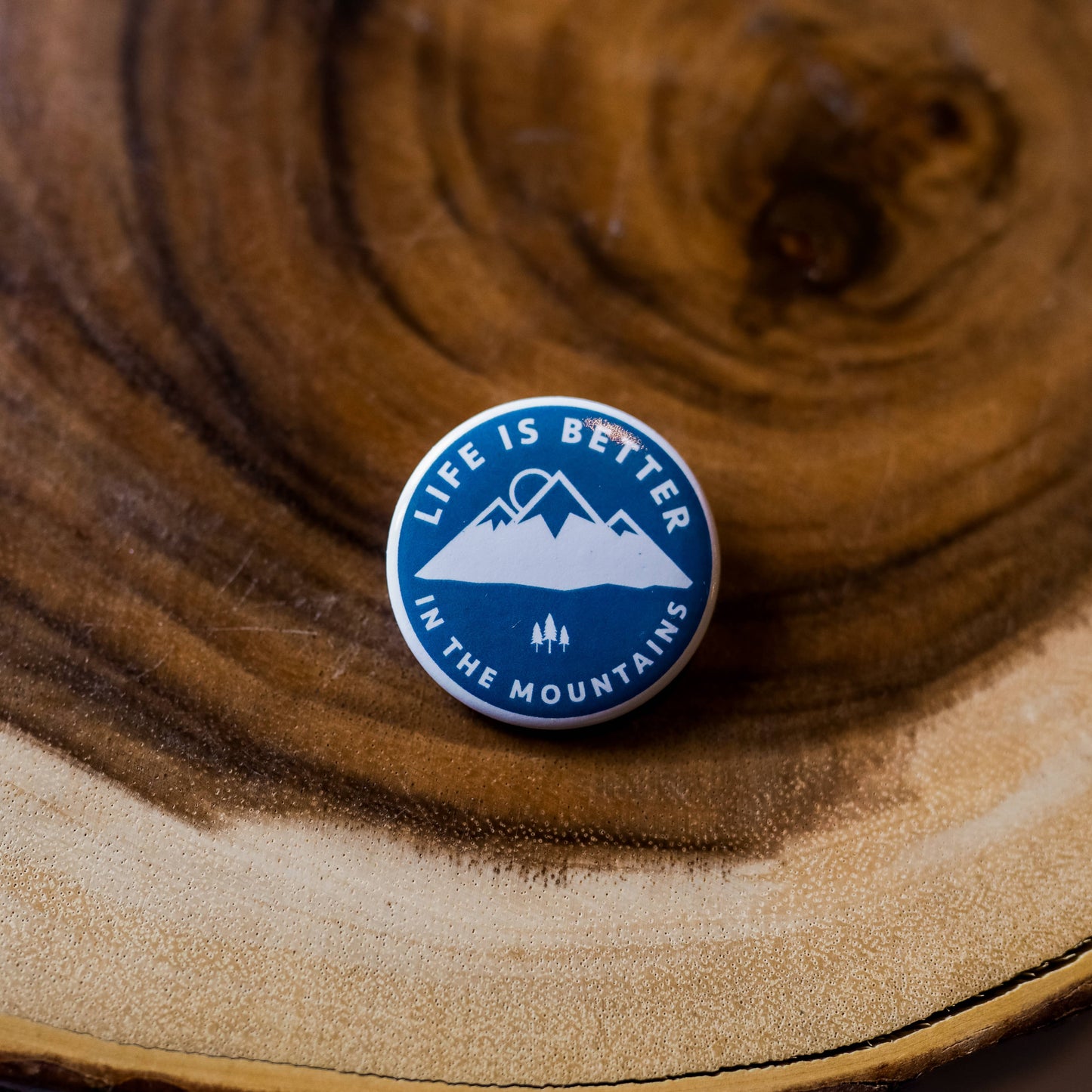 Life is Better in the Mountains Adventure Button