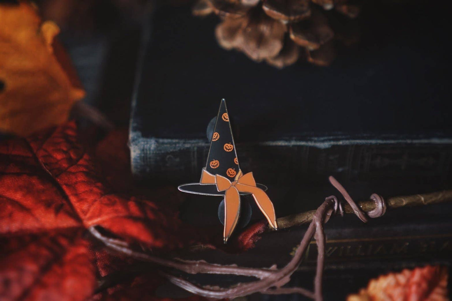 The Witch of Haunted Hallows Enamel Pin