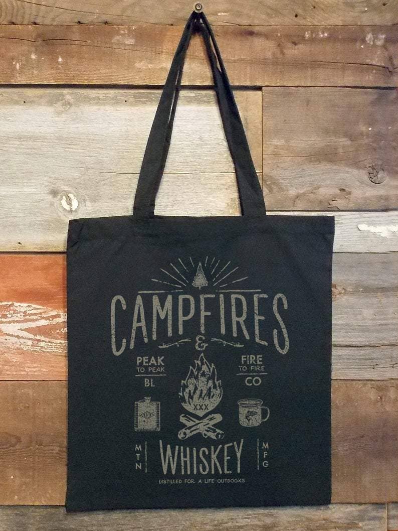 Campfires & Whiskey Tote Bag