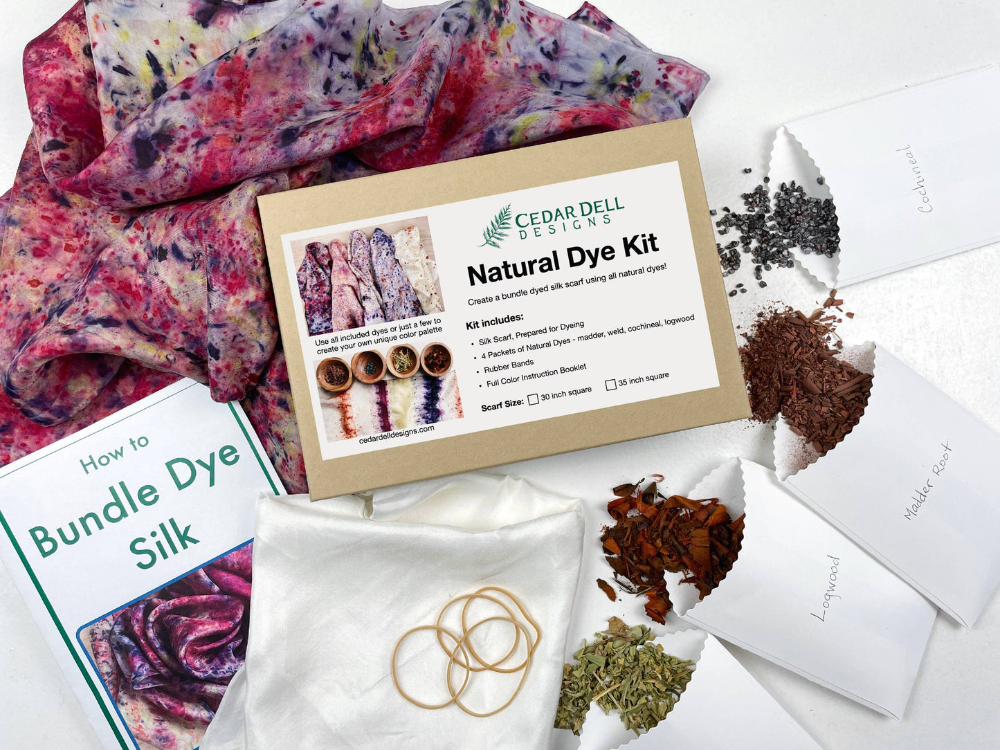 Natural Dye Scarf Kit