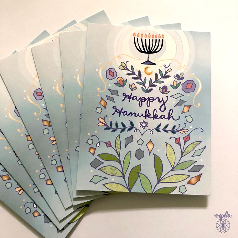Hanukkah Cards - Box of 8