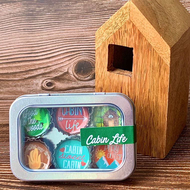 Cabin Life Magnet - Six Pack