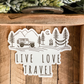 Live Love Travel Sticker
