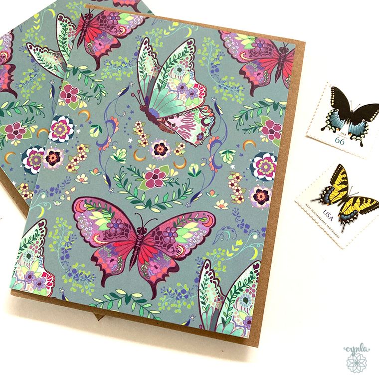 Butterfly Pattern Card